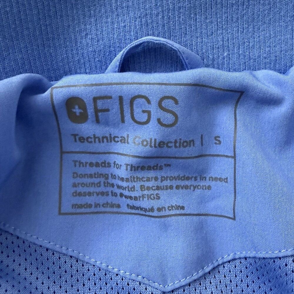 Figs Women's Utility Jacket in Bright Blue - Picture 2 of 10
